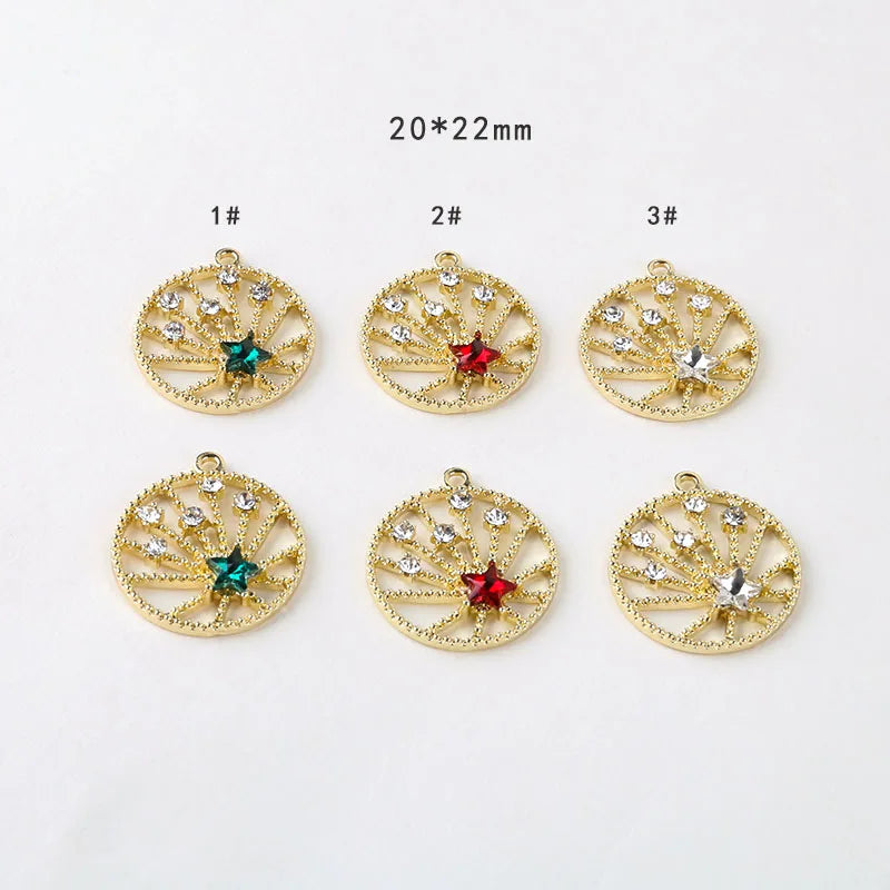 30pcs Stars Decoration Alloy Floating Locket Charms DIY Jewelry Earring/Garment
