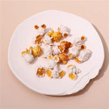 30pcs Elephant Mouse Head Popcorn Shape PVC Beads DIY Jewelry Earring