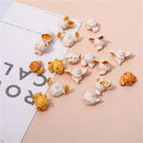 30pcs Elephant Mouse Head Popcorn Shape PVC Beads DIY Jewelry Earring