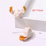 30pcs Elephant Mouse Head Popcorn Shape PVC Beads DIY Jewelry Earring