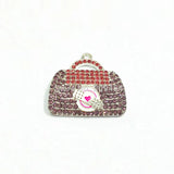 10pcs/lot Full Rhinestone Doctor Bag Pendants 36mm*30mm