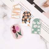 50pcs Colorful Beauty Flower Acrylic Resin DIY Charms Earring Necklace Pendant