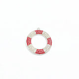 10pcs/lot Buoy Rhinestone Pendants for Summer Jewelry