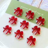 40pcs 20mm Ribbon Tie Shape Resin Charms Jewelry Pendants