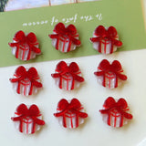 40pcs 20mm Ribbon Tie Shape Resin Charms Jewelry Pendants