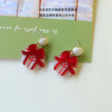 40pcs 20mm Ribbon Tie Shape Resin Charms Jewelry Pendants