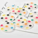 40pcs 30MM Polka Dots Plastic Round Earring Pendants DIY Charms
