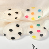 40pcs 30MM Polka Dots Plastic Round Earring Pendants DIY Charms
