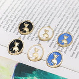 40pcs/lot Cartoon Cats Relief Geometry Alloy Charms DIY Jewelry Accessory
