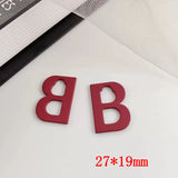 40pcs/lot B Shape Alloy Locket Charms DIY Jewelry Accessory