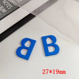 40pcs/lot B Shape Alloy Locket Charms DIY Jewelry Accessory
