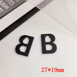 40pcs/lot B Shape Alloy Locket Charms DIY Jewelry Accessory