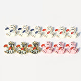 40pcs Lucky Cat Shape Alloy Floating Locket Charms DIY Jewelry Pendant