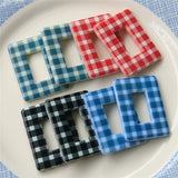 40pcs/lot Resin Beads with Holes for DIY Jewelry - Lattice Pattern Print