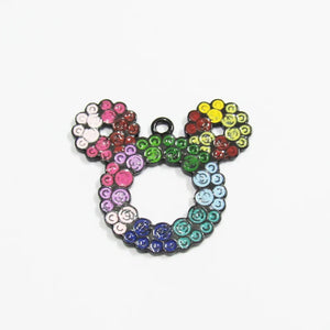 10pcs Minnie Pendants Colorful Enamel 41mm*37mm