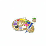 10pcs Artist Pallet Rhinestone Pendants Back to School Shipment