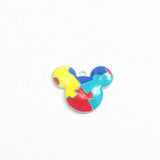 10pcs Silvery Plated Autism Minnie Pendants