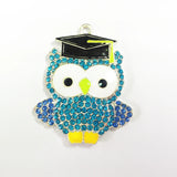10pcs Graduation Owl Rhinestone Pendants 43MM*35MM