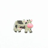 10pcs/lot Cow Rhinestone Pendants for Kids Necklace Making