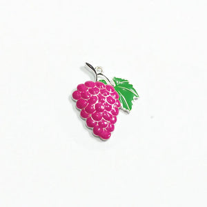 10pcs Full Enamel Grapes Fruit Pendants 43mm*33mm