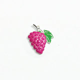 10pcs Full Enamel Grapes Fruit Pendants 43mm*33mm