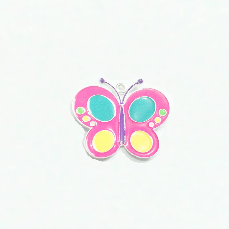 10pcs/lot Butterfly Pendants Enamel 43mm*38mm