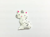 10pcs/lot Enamel Cat Pendants, Choose Plating, 44mm*34mm