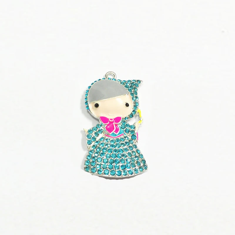 10pcs/lot Fairy Godmother Rhinestone Pendants