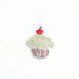 10pcs 45mm*36mm Cake Rhinestone Pendants