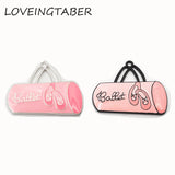 10pcs Full Enamel Pink Ballet Bags Pendant For Kids Necklace Making
