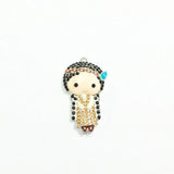10pcs/lot Indian Girl Rhinestone Pendants