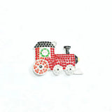 Christmas Train Rhinestone Pendants For Jewelry Making
