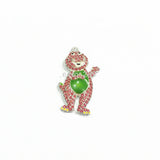 10pcs Bright Pink Dinosaur Rhinestone Pendants For Kids Necklace