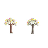 10pcs/lot Enamel Autumn Tree Pendants