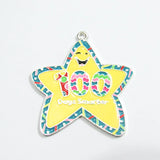 10pcs Colorful Star '100 Days Smarter' Pendants