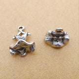 50Pcs/Lot 10x13mm Silver Ballet Skirt Charm Jewelry Making