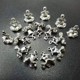 50Pcs/Lot 10x13mm Silver Ballet Skirt Charm Jewelry Making
