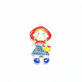 10pcs 50MM*28MM Fairy Princess Rhinestone Pendants