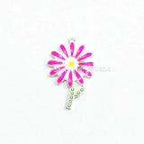 10pcs/lot Sunflower Rhinestone Ball Pendants