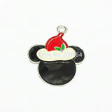 10pcs/lot Enamel Christmas Minnie Pendants
