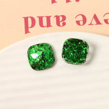 50pcs Colorful Square Resin Cabochons Ornament Accessories Patch Sticker