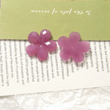 50pcs Acrylic Jelly Flower Patch Sticker 25*25mm Accessories
