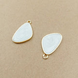 50pcs Geometric Pendant Accessories Glitter Enamel Oil Drop Earring Charms