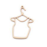 50pcs Alloy Jewelry Charms Clothes Hanger Shape Earrings Necklace Pendant