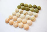 50pcs 19mm Print Geometry Flatback Resin Beads DIY Earring Accessory