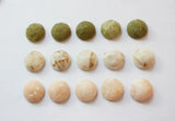 50pcs 19mm Print Geometry Flatback Resin Beads DIY Earring Accessory