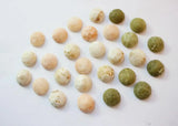 50pcs 19mm Print Geometry Flatback Resin Beads DIY Earring Accessory