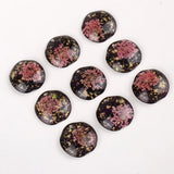 50pcs 21mm Dried Flower Irregular Resin Beads DIY Jewelry Earring Accessory