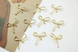 50pcs 22mm Bow Knot Copper Floating Locket DIY Jewelry