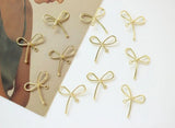 50pcs 22mm Bow Knot Copper Floating Locket DIY Jewelry